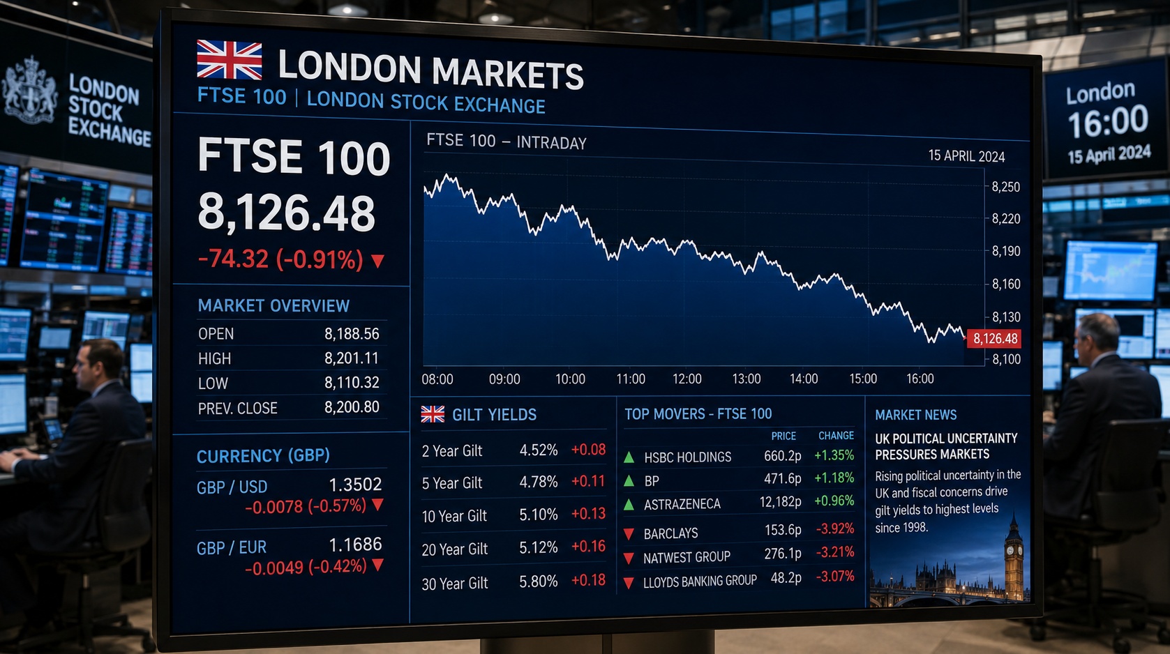 Londra piyasalarında siyasi risk dalgası: Tahvil faizleri 1998 zirvesine dayandı