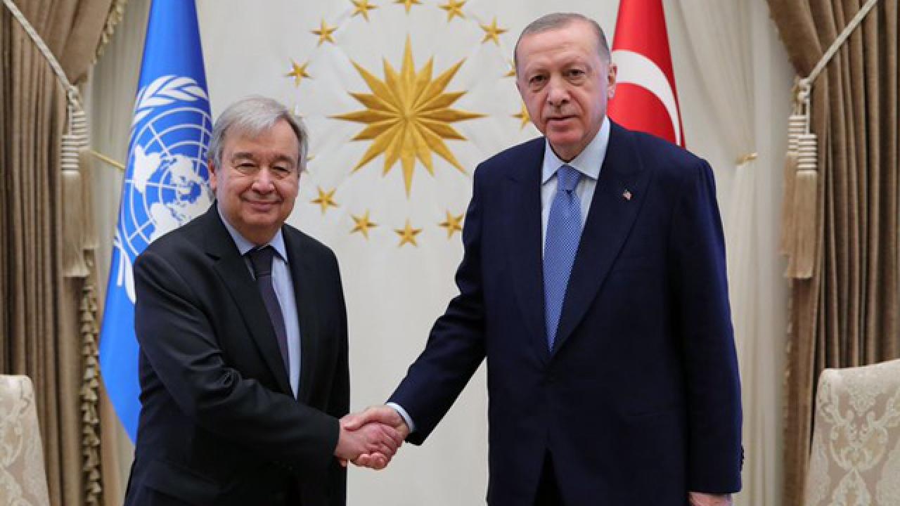 Erdoğan, BM Genel Sekreteri Antonio Guterres ile görüştü