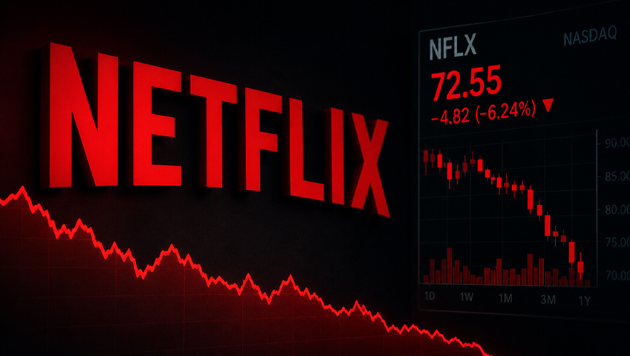 Netflix hisseleri Ekim 2024'ten bu yana en düşük seviyede