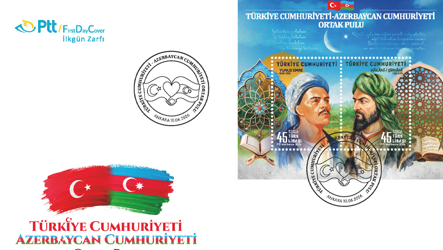 PTT'den Türkiye-Azerbaycan dostluğunu simgeleyen ortak pul
