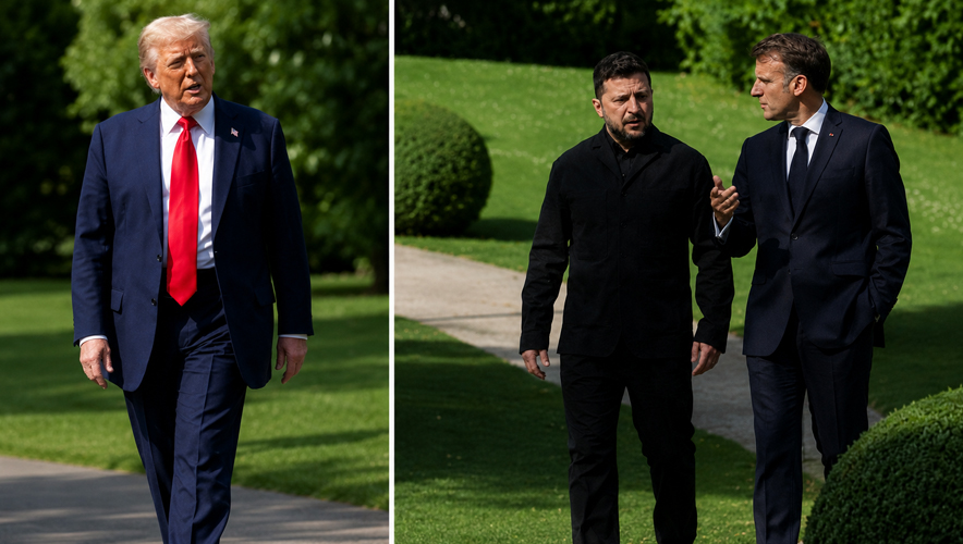 Macron ve Zelenski'nin Trump konuşması açık mikrofona yakalandı