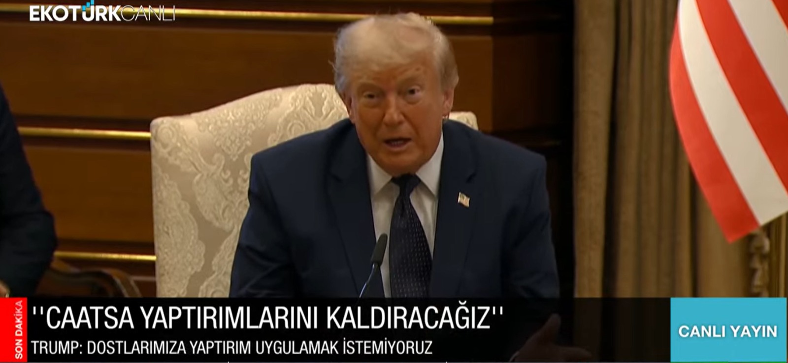 Trump: Türkiye'ye yönelik CAATSA yaptırımlarını kaldıracağız