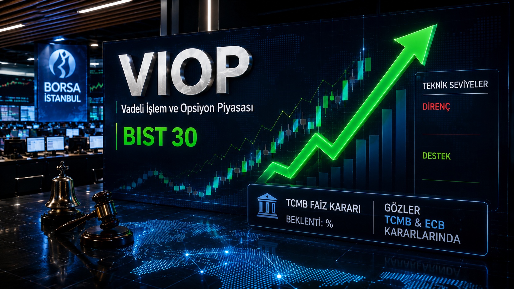 VİOP'ta BIST 30 kontratı güne yükselişle başladı