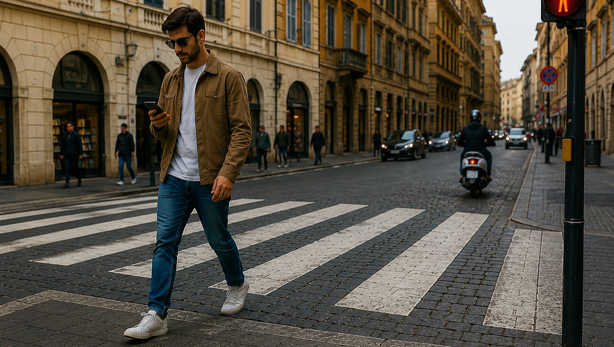 İtalya'da yayalara telefon cezası geliyor: Karşıya geçerken kullanan 75 euro ödeyecek