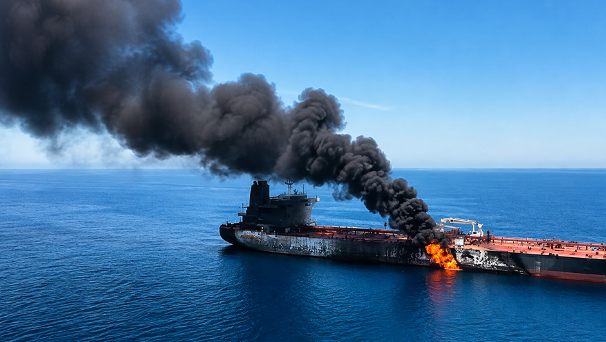 Hürmüz’den çıkan tanker vuruldu: Tanker üç cisimle vuruldu