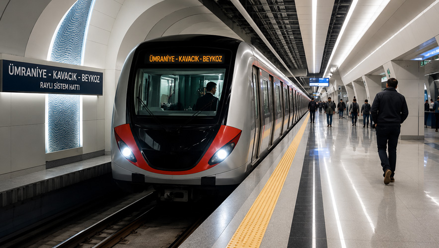 Ümraniye-Kavacık-Beykoz Raylı Sistem Hattı Bakanlığa devredildi