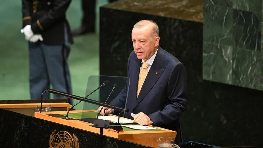 Cumhurbaşkanı Erdoğan’dan BM kürsüsünde Filistin çağrısı: Gazze çağımızın en utanç verici temerküz kampıdır