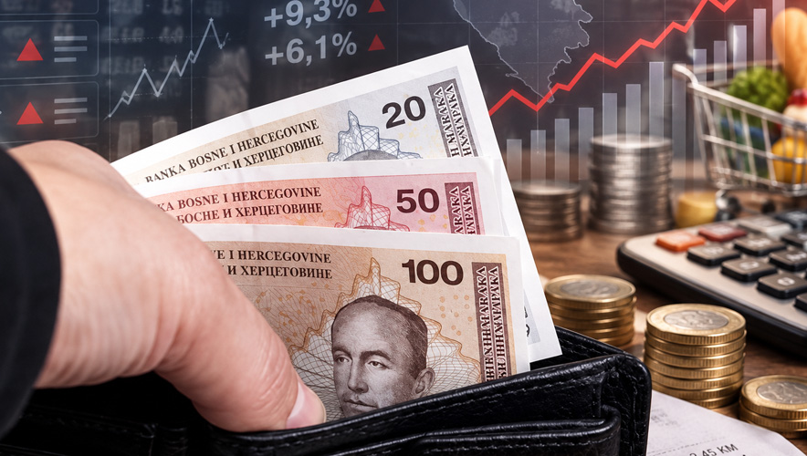 Bosna Hersek’te enflasyon yüzde 4,9’a yükseldi