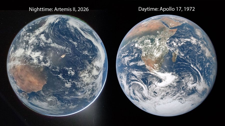 Artemis II ve Apollo 17 karşılaştırması: Dünya’nın iki yüzü ortaya çıktı