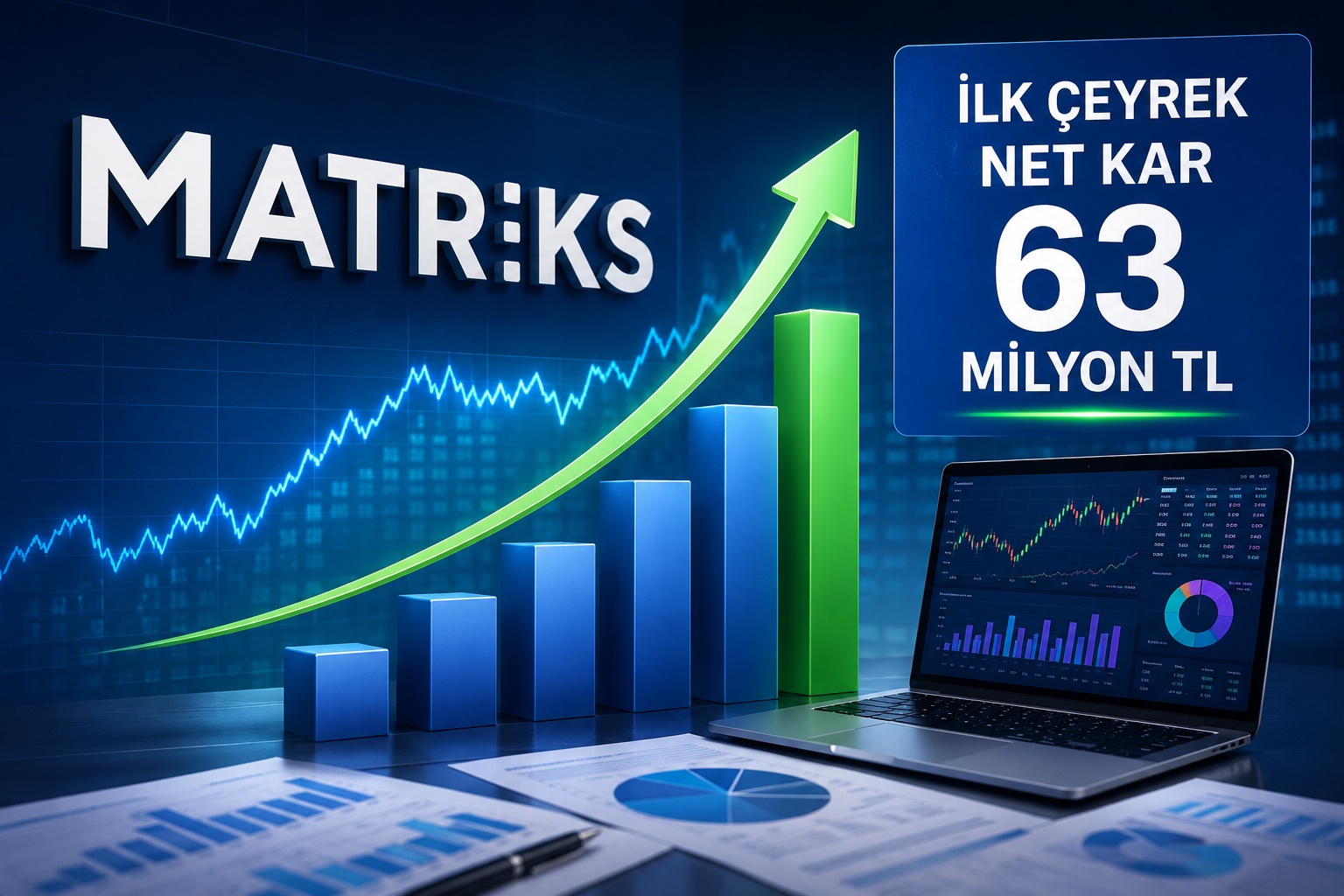 Matriks yılın ilk çeyreğinde 63 milyon lira net kar açıkladı