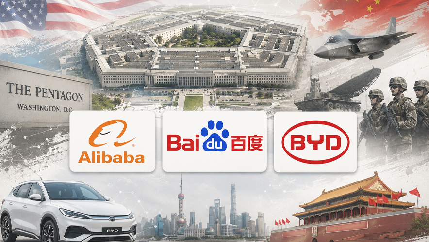 Alibaba, Baidu ve BYD Pentagon’un kara listesine g